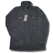 View Item Ben Sherman Mod 60's Retro Wool Zip Through Military Jacket Charcoal